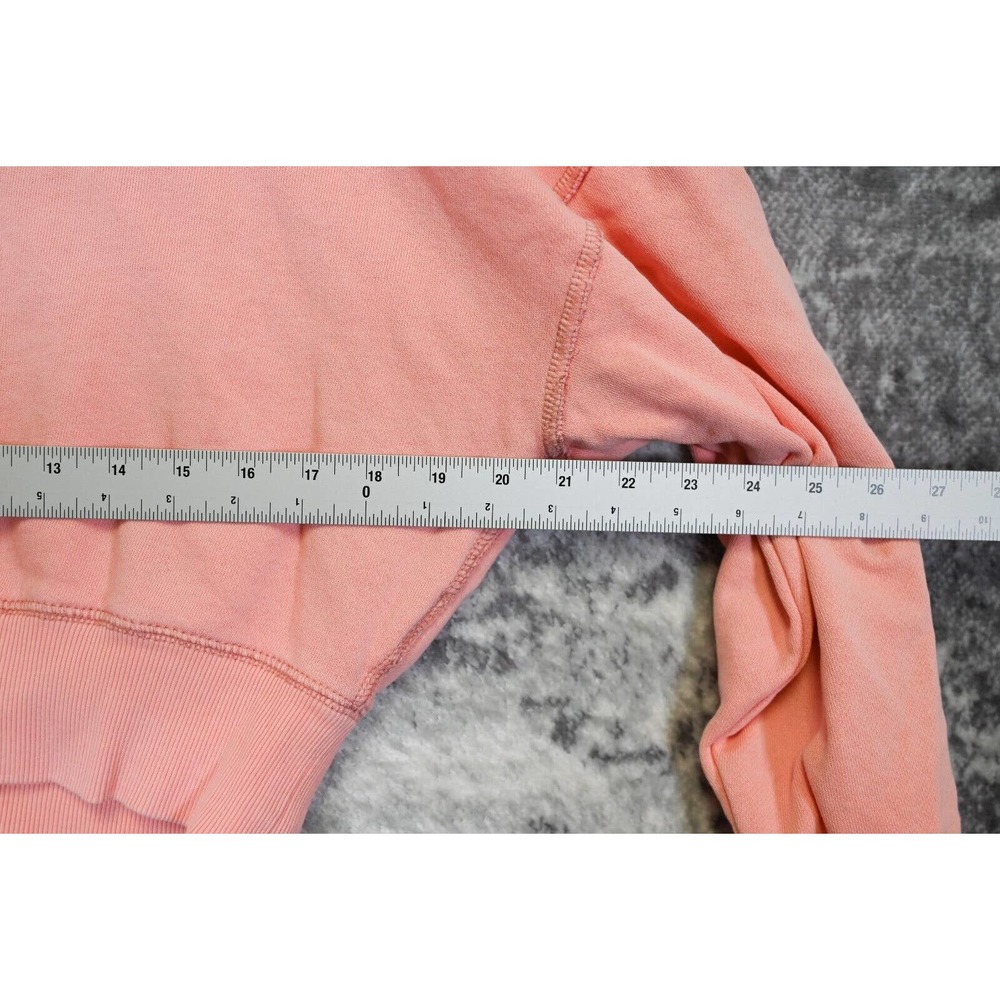 Free People Pink French Terry Pullover Open Back Crop Sweatshirt S Small - Picture 4 of 8